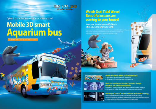 Mobile 3D VR Smart Aquarium BUS